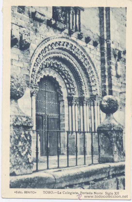 Postales: ZAMORA- TOTO- LA COLEGIATA-PORTADA NORTE