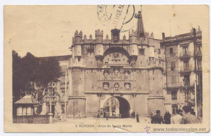 Postales: BURGOS- ARCO DE SANTA MARIA