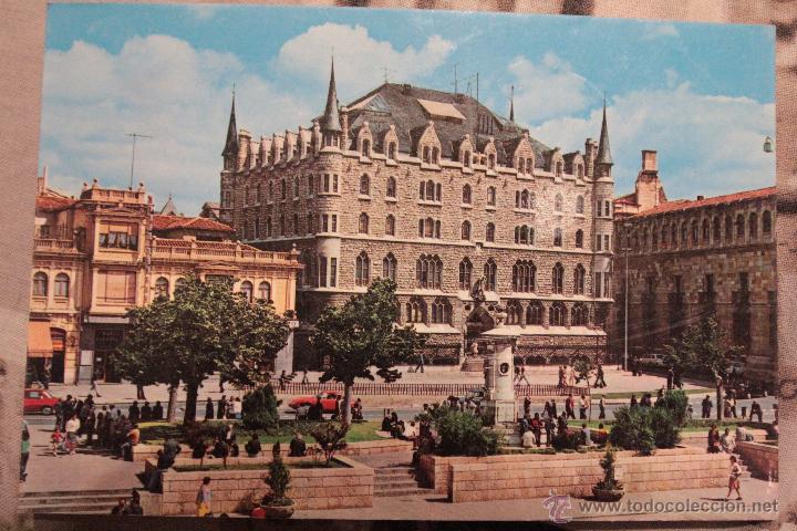 Postales: -REFP10- TARJETA POSTAL LEON, EDIFICIO DE LA CAJA DE AHORROS Y MONTE DE PIEDAD - Foto 1