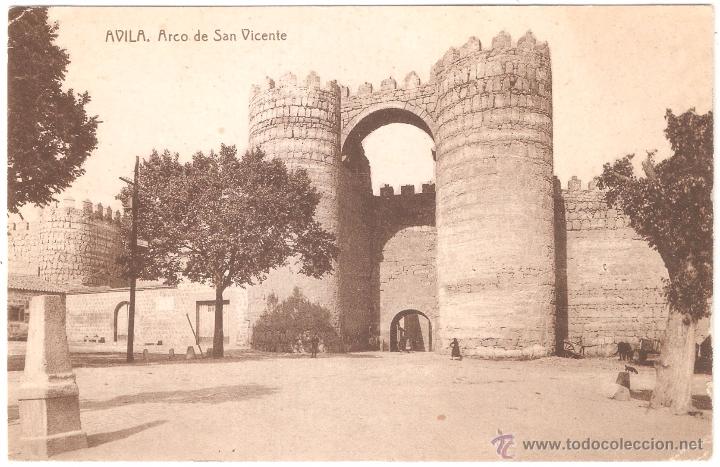 Postales: Avila Arco de San Vicente