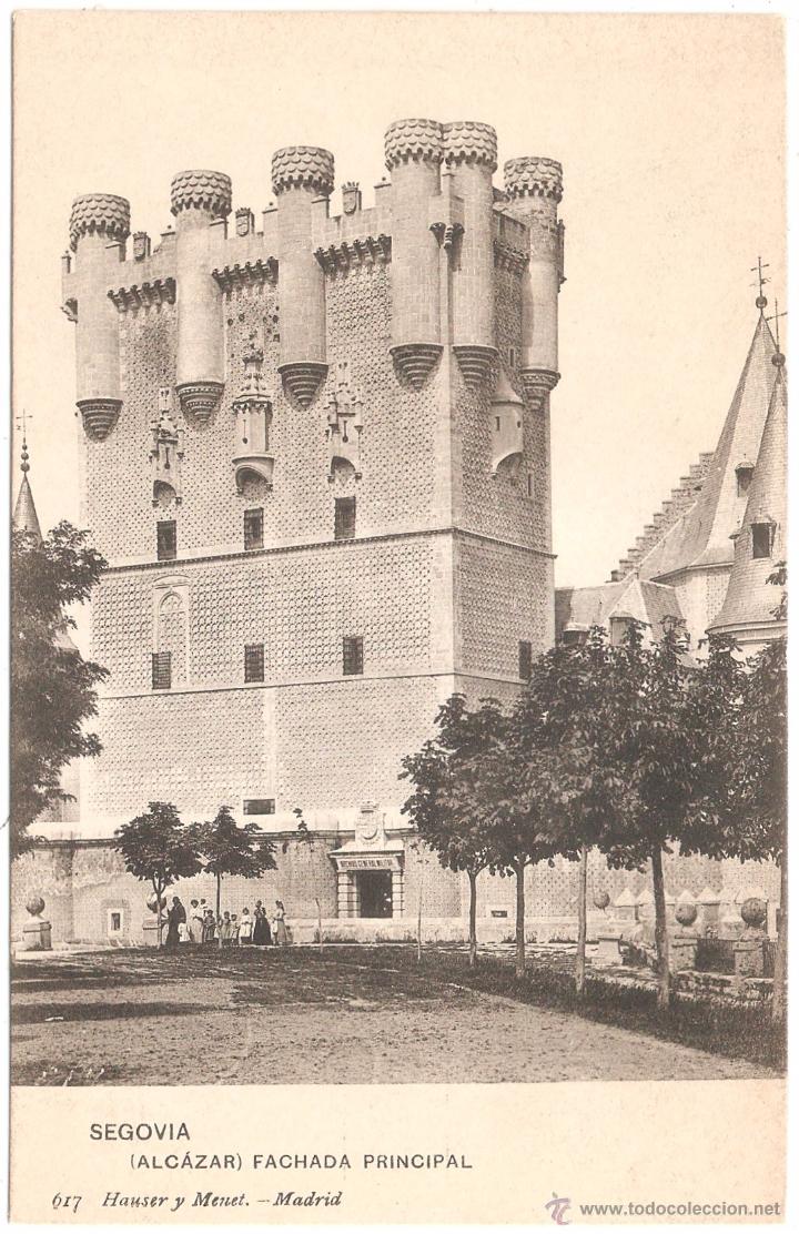 Postales: SEGOVIA ALCAZAR FACHADA PRINCIPAL