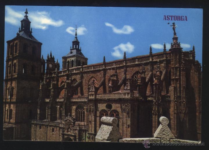 Postales: LE-0368- LE&Oacute;N. ASTORGA. CATEDRAL - Foto 1