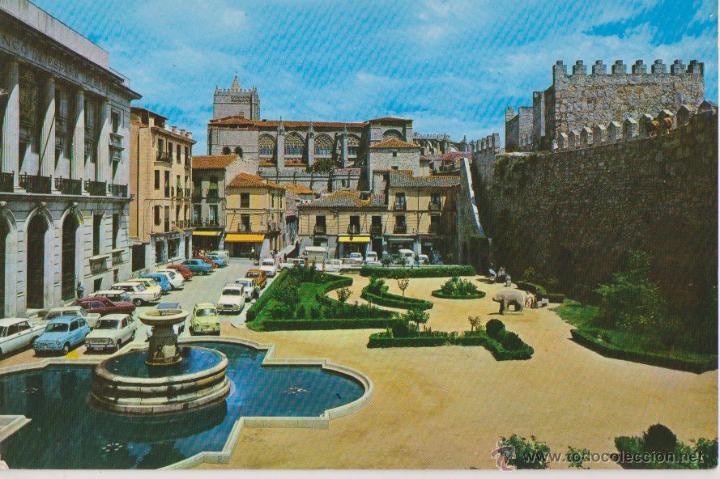Postales: POSTAL AVILA PLAZA CALVO SOTELO 1977