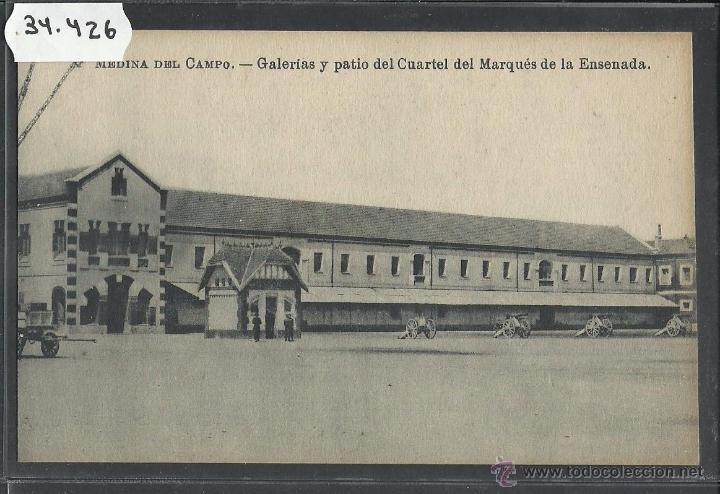 Postcards: MEDINA DEL CAMPO - GALERIAS Y PATIO DEL CUARTEL - CASA LUIS SAUS - (34426)