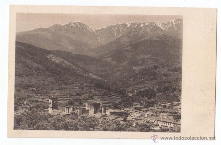 Postales: POSTAL PANORAMA DE ARENAS DE SAN PEDRO. &Aacute;VILA Y SIERRA DE GREDOS. ESCRITA EN 1918