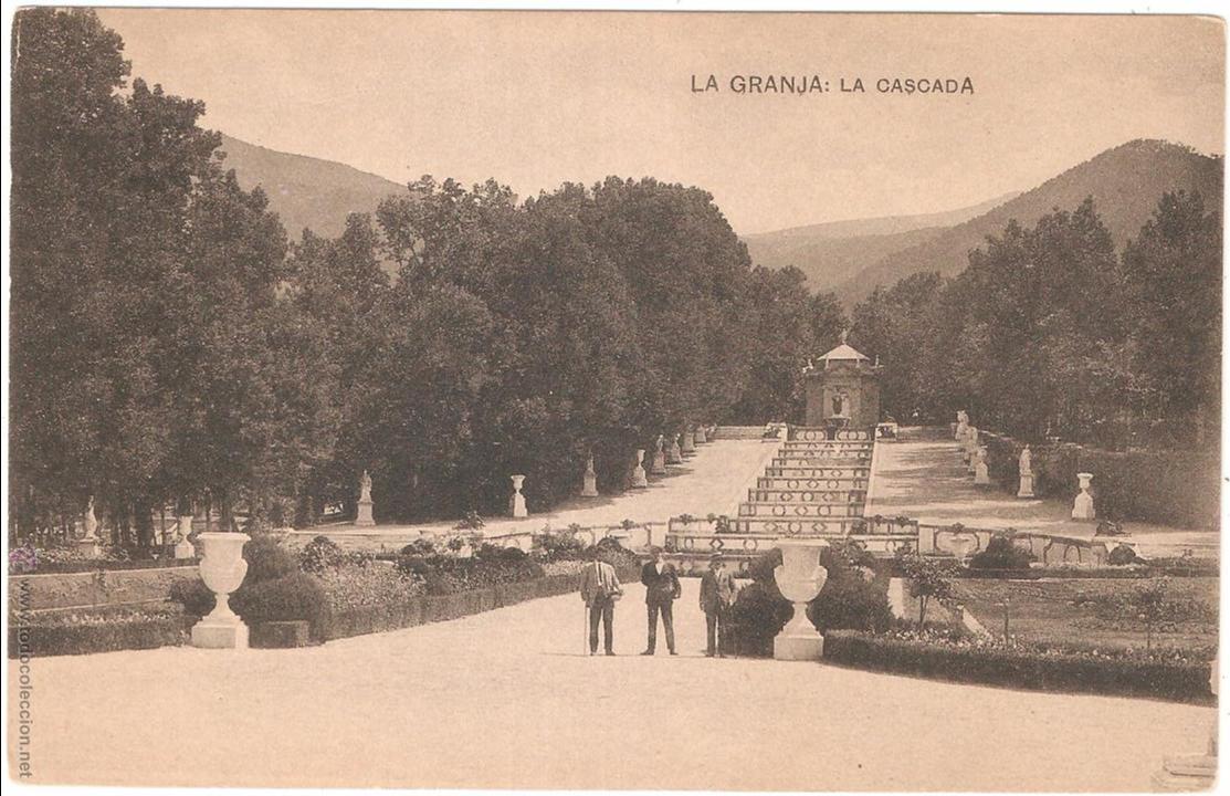 Postales: SEGOVIA LA GRANJA LA CASCADA