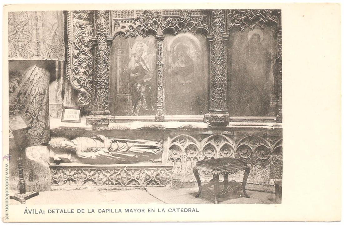 Postales: Avila Detalle de la Capilla Mayor en la Catedral