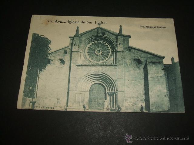 Postales: AVILA IGLESIA DE SAN PEDRO - Foto 1