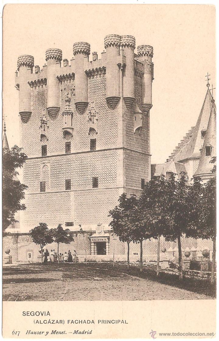 Postales: Segovia Alcazar fachada principal