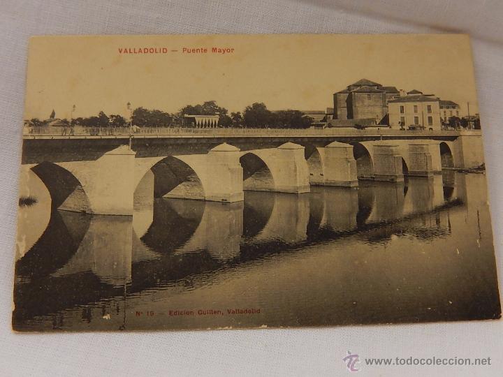 Postales: Valladolid. Puente Mayor. - Foto 1