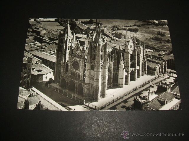 Postales: LEON VISTA AEREA LA CATEDRAL - Foto 1