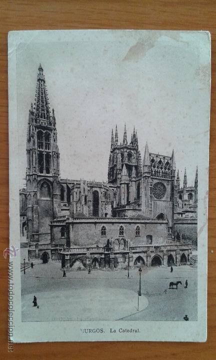Postales: ANTIGUA POSTAL CATEDRAL DE BURGOS. SIN ESCRIBIR