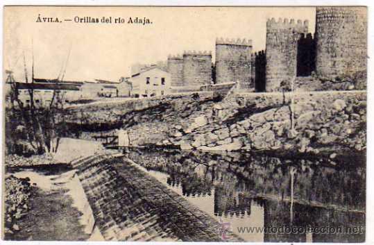 Postales: Avila. Orillas del r&iacute;o Adaja. Foto Luis Saus. Ed Lucas Mart&iacute;n. Sin circular.