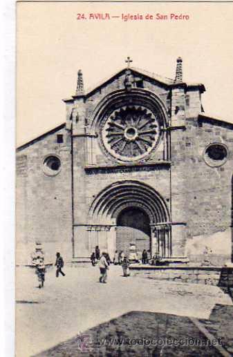 Postales: Avila. 24 Iglesia de San Pedro. Foto Luis Saus. Ed Lucas Mart&iacute;n. Sin circular.