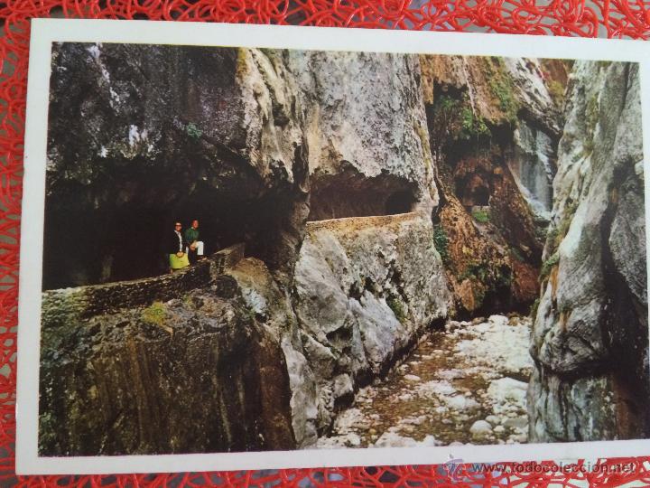 Postales: GARGANTA DEL CARES CERCA DE CAIN. PICOS DE EUROPA