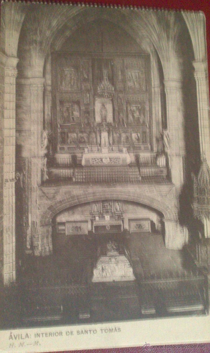 Postales: AVILA, INTERIOR DE SANTO TOMAS, HAUSER Y MENET