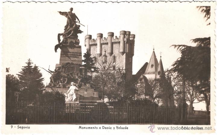 Postales: SEGOVIA MONUMENTO A DAOIZ Y VELARDE