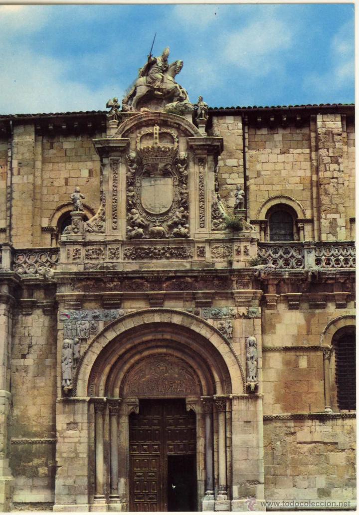 Postales: MAGNIFICA PORTICO DE SAN ISIDRO LEON