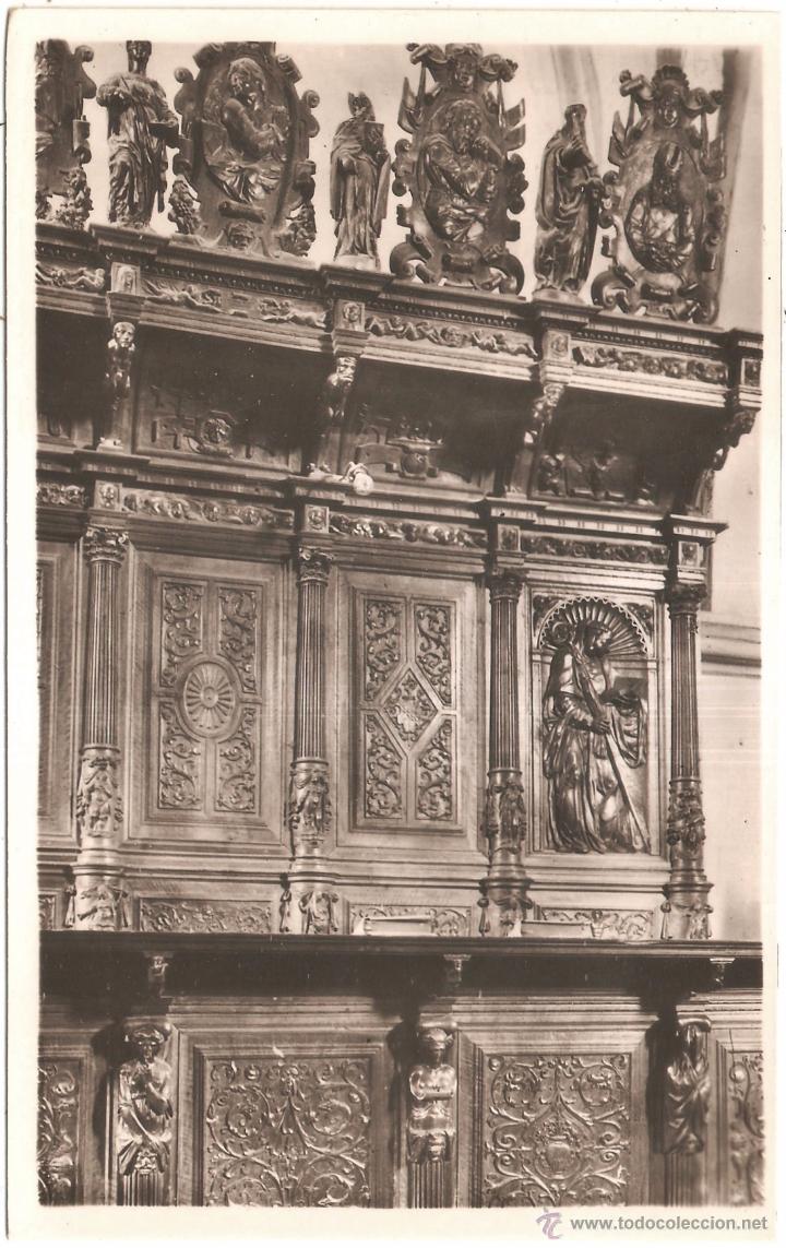 Postales: SORIA MONASTERIO CISTERCIENSE DE SANTA MAR&Iacute;A DE HUERTA CORO DETALLE