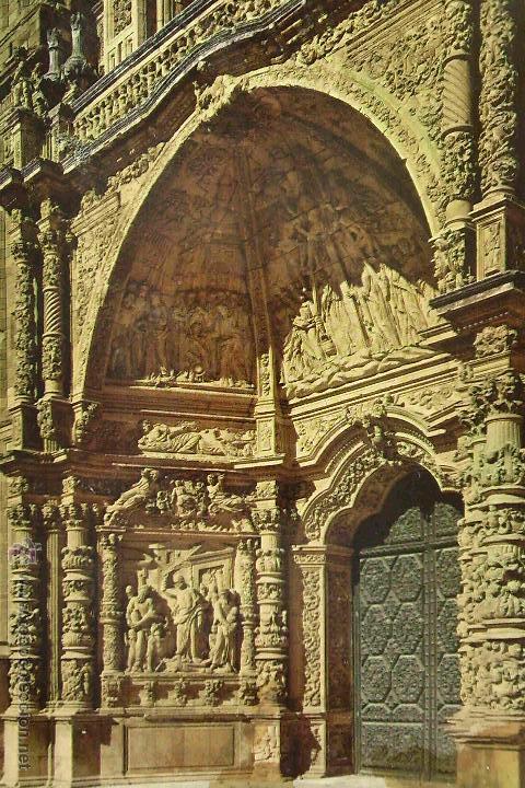 Postales: POSTAL, ASTORGA, PORTADA DE LA LA CATEDRAL, SIN CIRCULAR - Foto 1