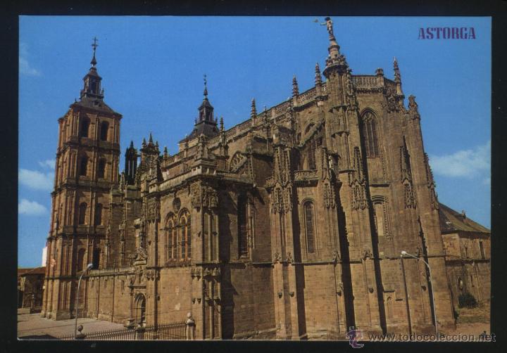 Postales: LE-0443- LE&Oacute;N. ASTORGA. CATEDRAL. - Foto 1