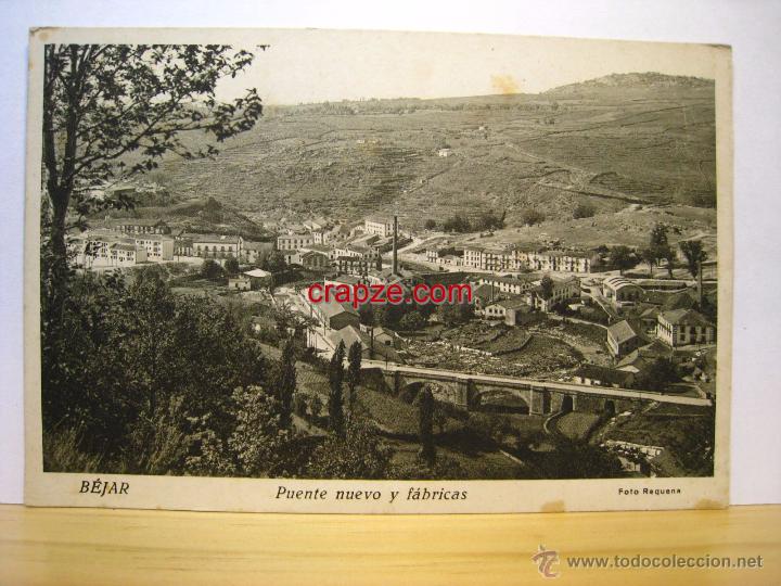 Postales: BEJAR: PUENTE NUEVO Y FABRICAS - POSTAL ORIGINAL