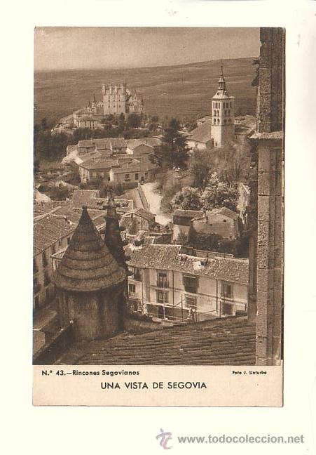 Postales: RINCONES SEGOVIANOS.- UNA VISTA DE SEGOVIA