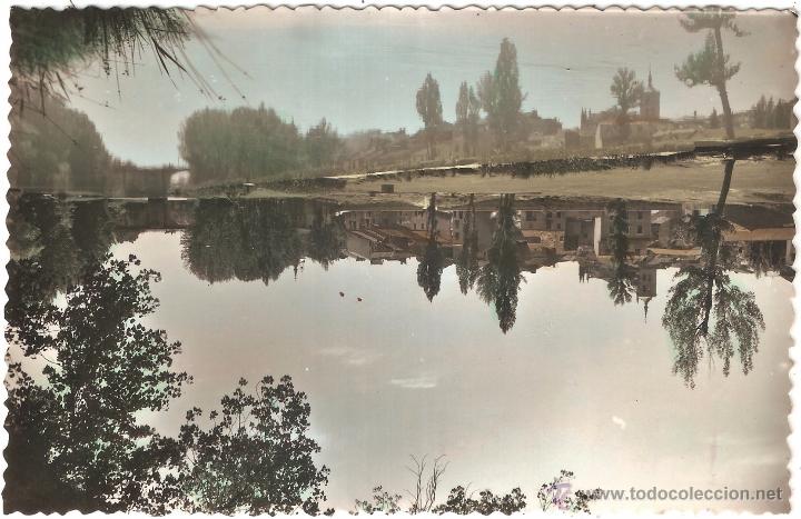 Postales: ARANDA DE DUERO VISTA PANORAMICA DESDE EL RIO DUERO 1954