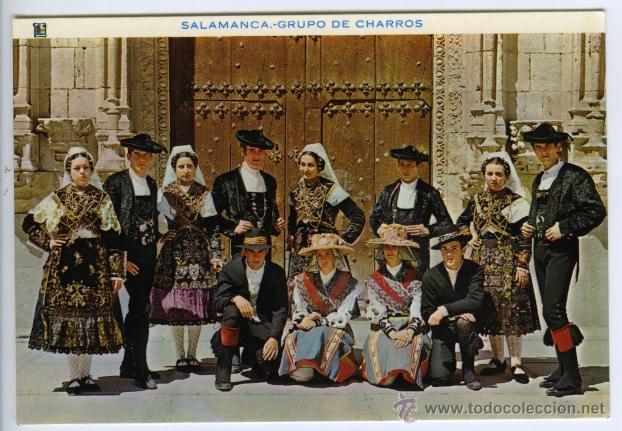 Postales: N&ordm; 98 Salamanca. Grupo de Charros. Ediciones Pergamino.