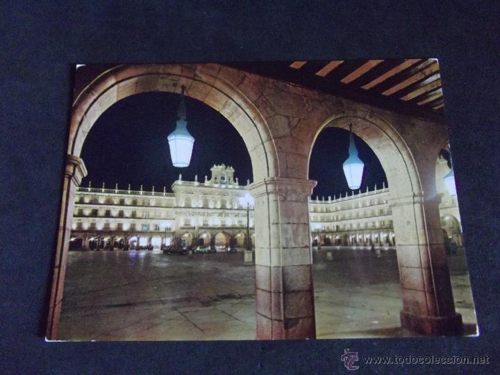 Postales: SALAMANCA-V5-NO ESCRITA-N&ordm;9-PLAZA MAYOR ILUMINADA-MANIPEL-FOURNIER-VITORIA-1966