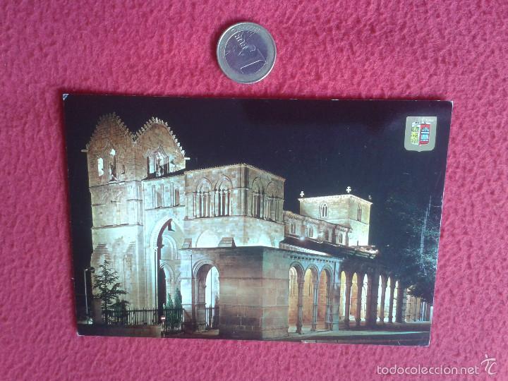 Postales: POSTAL POSTCARD AVILA VER FOTO/S BASILICA DE SAN VICENTE NOCTURNA FISA ESCUDO DE ORO