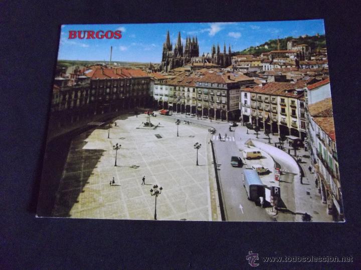 Postales: BURGOS-V5-ESCRITA-N&ordm;4553-PLAZA MAYOR-COLECCION PERLA
