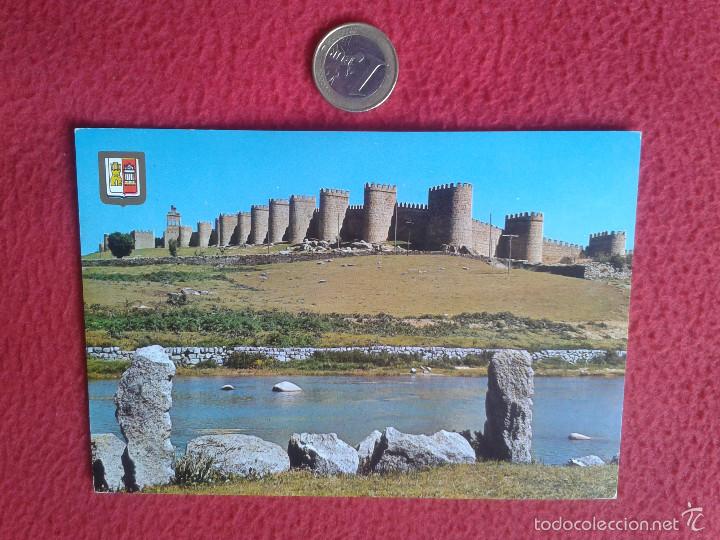 Postales: POSTAL POSTCARD AVILA VER FOTO/S MURALLAS PRIMERA COLECCION DE CASTILLOS Y FORTALEZAS FISA ESCUDO DE