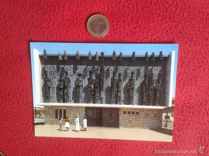 Postales: POSTAL POSTCARD VER FOTO/S LEON SANTUARIO DE NUESTRA SE&Ntilde;ORA DEL CAMINO FACHADA PRINCIPAL FISA ESCUDO