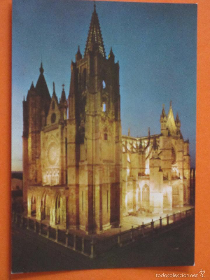 Postales: POSTAL - LEON - CATEDRAL - ARRIBAS - NO CIRCULADA