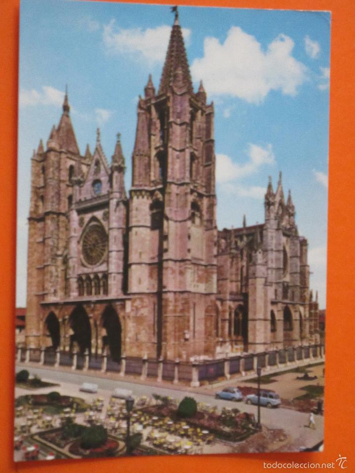 Postales: POSTAL - LEON - CATEDRAL - GARRABELLA - NO CIRCULADA