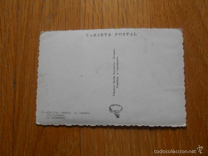 Postales: POSTAL AEREA SEGOVIA CATEDRAL, - Foto 2