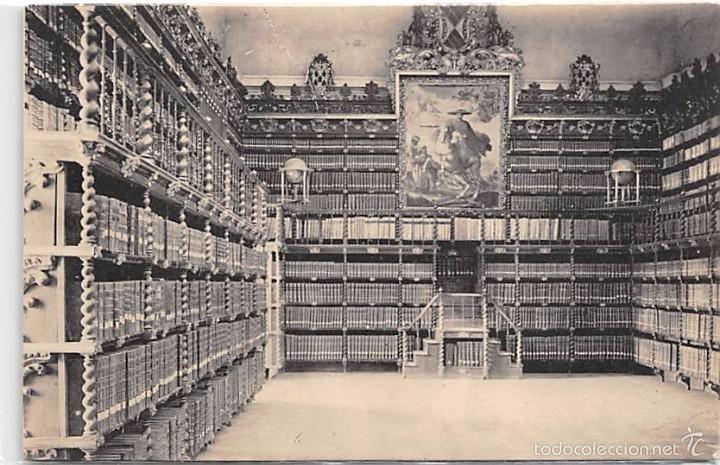 Postales: VALLADOLID.- COLEGIO DE SANTA CRUZ- BIBLIOTECA DE LA UNIVERSIDAD