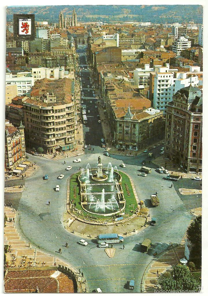 Postales: POSTAL DE LE&Oacute;N (VISTA AEREA) - Foto 1