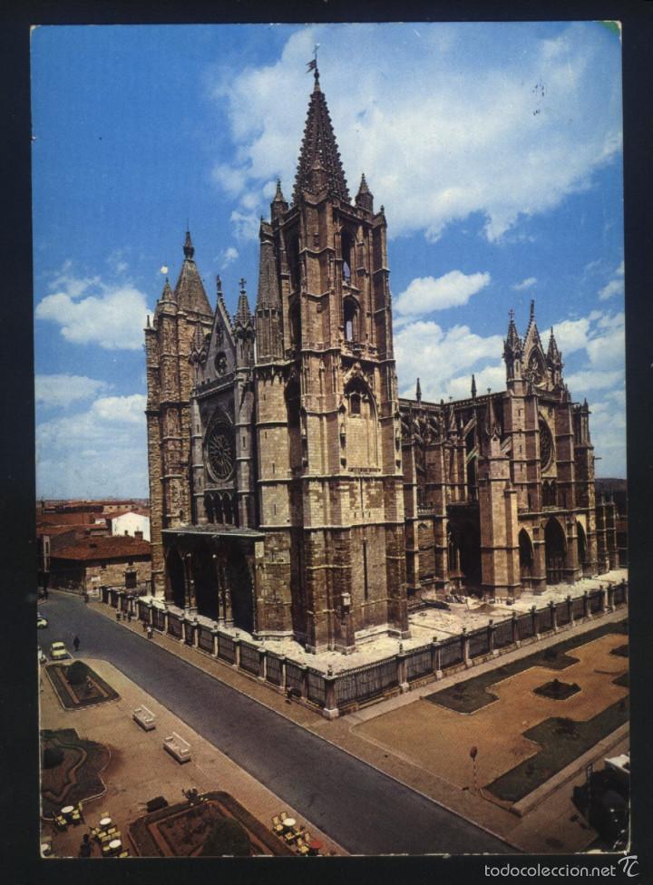 Postales: LE-0490- LE&Oacute;N. LA CATEDRAL. - Foto 1