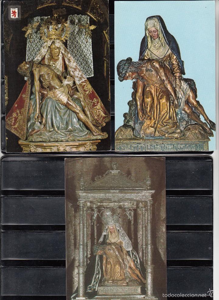 Postales: LEON. IMAGEN DE NTRA. SRA. LA VIRGEN DEL CAMINO. 3 POSTALES