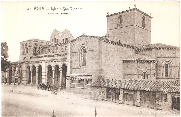 Postales: AVILA IGLESIA SAN VICENTE