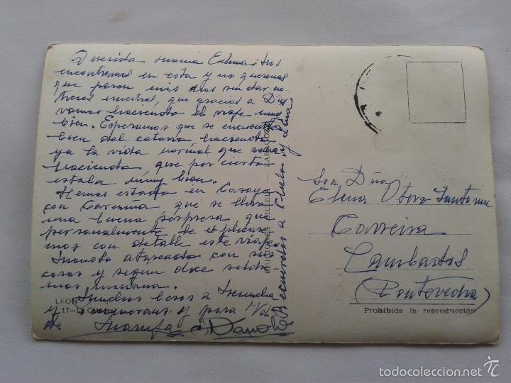 Postales: POSTAL -- LEON - LA CATEDRAL -- CIRCULADA -- - Foto 2