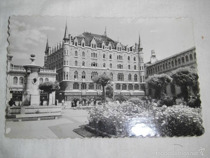 Postales: 6.-LEON EDIFICIO DE LA CAJA DE AHORROS Y MONTE DE PIEDAD.EDICIONES LUJO ZARAGOZA - Foto 1