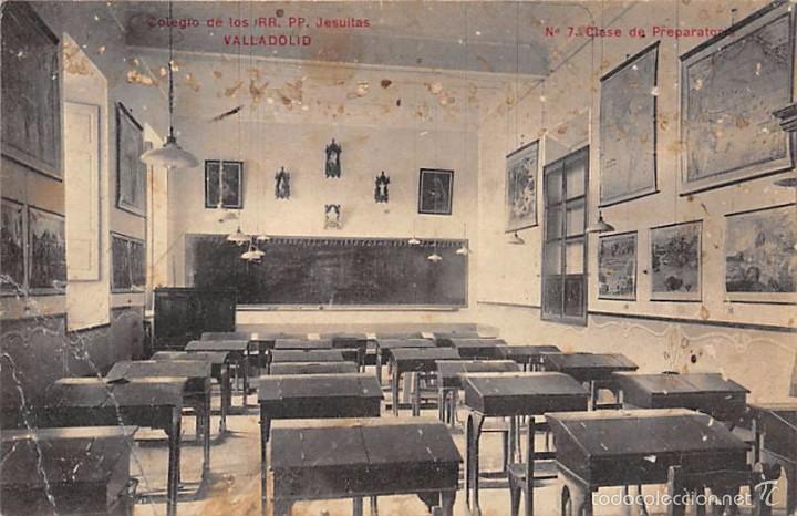 Postales: VALLADOLID.- COLEGIO DE LOS RR.PP. JESUITAS.- CLASE DE PREPARATORIA