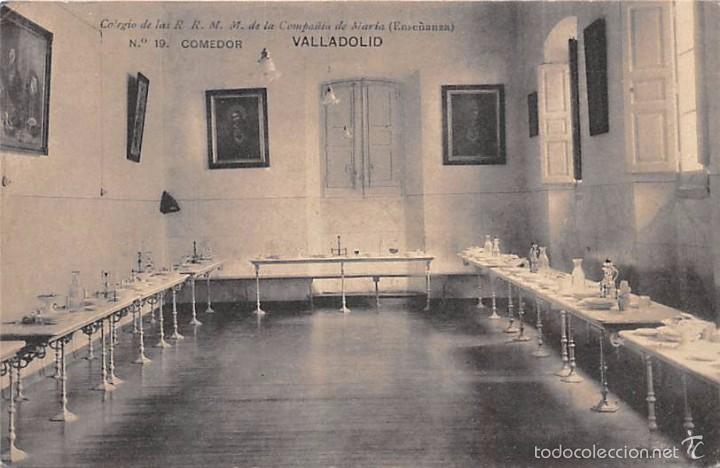 Postales: VALLADOLID.- COLEGIO DE LAS R.R.M.M. DE LA COMPA&Ntilde;&Iacute;A DE MAR&Iacute;A (ENSE&Ntilde;ANZA).- COMEDOR