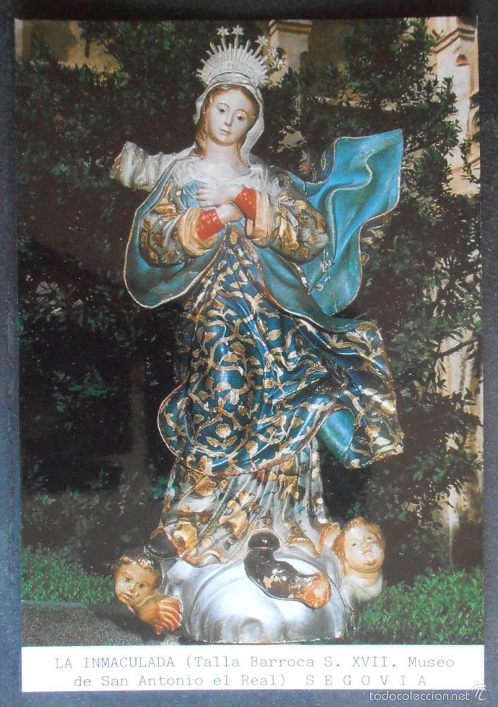 Postales: (42522)POSTAL SIN CIRCULAR,&ldquo;INMACULADA&rdquo; (SAN ANTONIO EL REAL),SEGOVIA,SEGOVIA,CASTILLA Y LEON