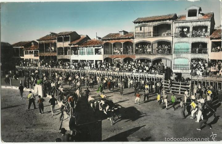 Postales: ANTIGUA POSTAL DE PE&Ntilde;AFIEL VALLADOLID CLASICO ENCIERRO