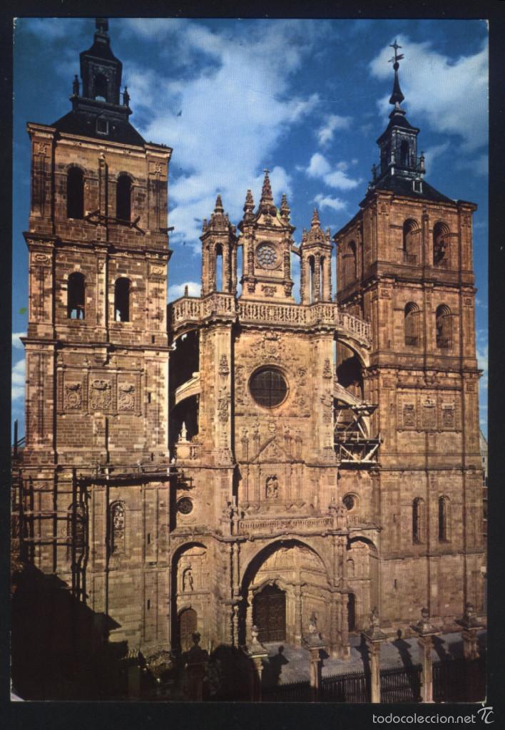 Postales: LE-0523- LE&Oacute;N. ASTORGA. CATEDRAL. - Foto 1