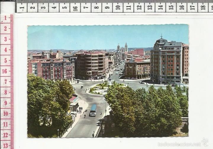 Postales: 14.487 TARJETA POSTAL, GUZMAN EL BUENO, AVDA. ORDO&Ntilde;O II, LEON